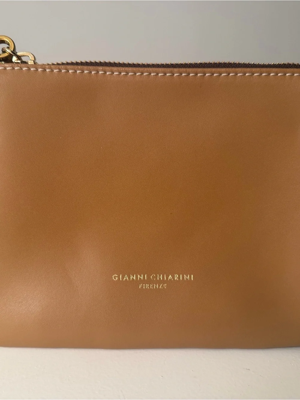 Gianni Chiarini Firenze Leather Zip Wristlet. Made in Italy. Like new.